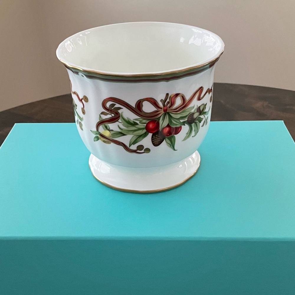 Tiffany & Co. Holiday Garland Cachepot with Original Gift Box